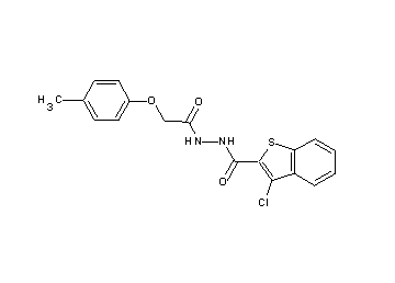 3-chloro-N'-[(4-methylphenoxy)acetyl]-1-benzothiophene-2-carbohydrazide - Click Image to Close