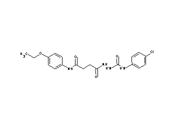 N-(4-chlorophenyl)-2-{4-[(4-ethoxyphenyl)amino]-4-oxobutanoyl}hydrazinecarboxamide