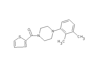 1-(2,3-dimethylphenyl)-4-(2-thienylcarbonyl)piperazine 1-(2,3-dimethylphenyl)-4-(2-thienylcarbonyl)piperazine
