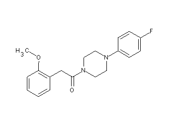1-(4-fluorophenyl)-4-[(2-methoxyphenyl)acetyl]piperazine - Click Image to Close