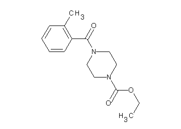 ethyl 4-(2-methylbenzoyl)-1-piperazinecarboxylate
