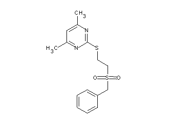 2-{[2-(benzylsulfonyl)ethyl]sulfanyl}-4,6-dimethylpyrimidine