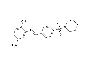 4-methyl-2-{[4-(4-morpholinylsulfonyl)phenyl]diazenyl}phenol