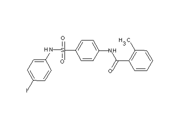 N-(4-{[(4-iodophenyl)amino]sulfonyl}phenyl)-2-methylbenzamide - Click Image to Close