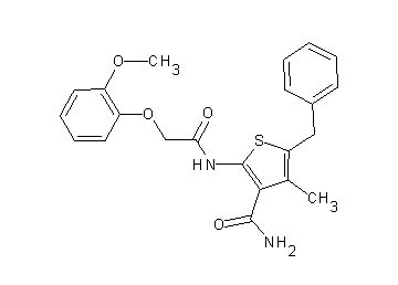 5-benzyl-2-{[(2-methoxyphenoxy)acetyl]amino}-4-methyl-3-thiophenecarboxamide