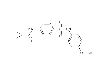 N-(4-{[(4-methoxyphenyl)amino]sulfonyl}phenyl)cyclopropanecarboxamide