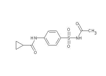 N-{4-[(acetylamino)sulfonyl]phenyl}cyclopropanecarboxamide