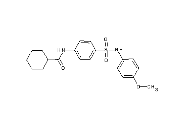 N-(4-{[(4-methoxyphenyl)amino]sulfonyl}phenyl)cyclohexanecarboxamide
