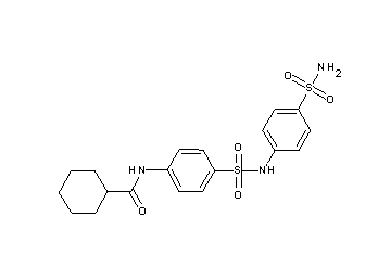 N-[4-({[4-(aminosulfonyl)phenyl]amino}sulfonyl)phenyl]cyclohexanecarboxamide