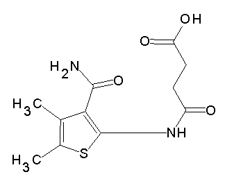 4-{[3-(aminocarbonyl)-4,5-dimethyl-2-thienyl]amino}-4-oxobutanoic acid