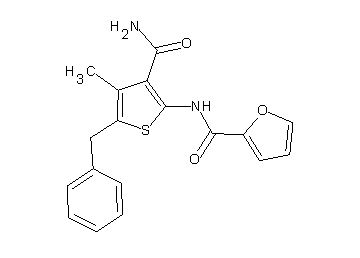 N-[3-(aminocarbonyl)-5-benzyl-4-methyl-2-thienyl]-2-furamide - Click Image to Close