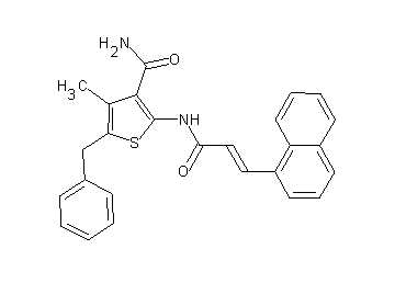 5-benzyl-4-methyl-2-{[3-(1-naphthyl)acryloyl]amino}-3-thiophenecarboxamide