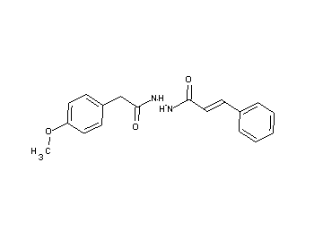 N'-[(4-methoxyphenyl)acetyl]-3-phenylacrylohydrazide
