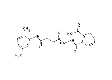 2-[(2-{4-[(2,5-dimethylphenyl)amino]-4-oxobutanoyl}hydrazino)carbonyl]benzoic acid