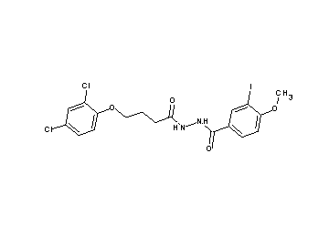 N'-[4-(2,4-dichlorophenoxy)butanoyl]-3-iodo-4-methoxybenzohydrazide