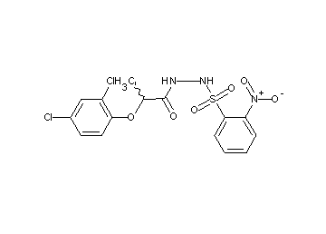 2-(2,4-dichlorophenoxy)-N'-[(2-nitrophenyl)sulfonyl]propanohydrazide