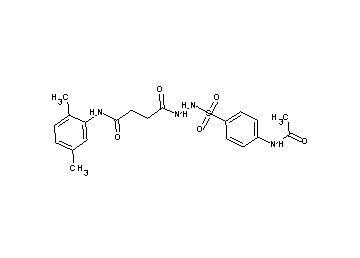 4-(2-{[4-(acetylamino)phenyl]sulfonyl}hydrazino)-N-(2,5-dimethylphenyl)-4-oxobutanamide - Click Image to Close