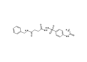 4-(2-{[4-(acetylamino)phenyl]sulfonyl}hydrazino)-N-benzyl-4-oxobutanamide - Click Image to Close