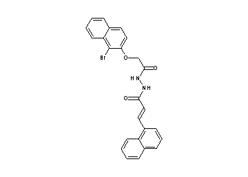 N'-{[(1-bromo-2-naphthyl)oxy]acetyl}-3-(1-naphthyl)acrylohydrazide