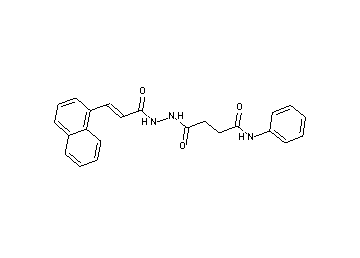 4-{2-[3-(1-naphthyl)acryloyl]hydrazino}-4-oxo-N-phenylbutanamide - Click Image to Close