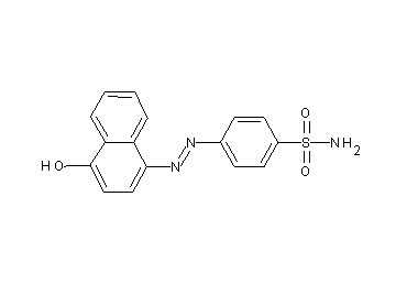 4-[(4-hydroxy-1-naphthyl)diazenyl]benzenesulfonamide