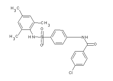 4-chloro-N-{4-[(mesitylamino)sulfonyl]phenyl}benzamide