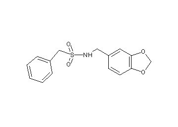 N-(1,3-benzodioxol-5-ylmethyl)-1-phenylmethanesulfonamide