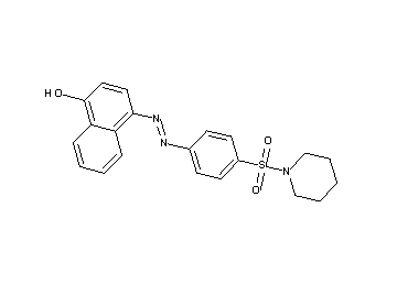 4-{[4-(1-piperidinylsulfonyl)phenyl]diazenyl}-1-naphthol