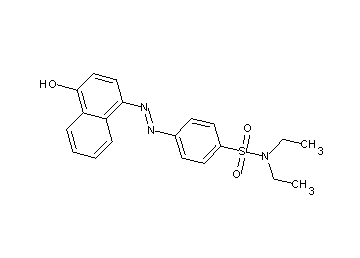 N,N-diethyl-4-[(4-hydroxy-1-naphthyl)diazenyl]benzenesulfonamide