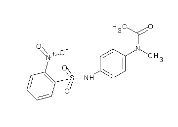 N-methyl-N-(4-{[(2-nitrophenyl)sulfonyl]amino}phenyl)acetamide