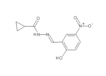 N'-(2-hydroxy-5-nitrobenzylidene)cyclopropanecarbohydrazide