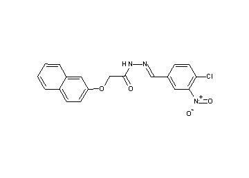 N'-(4-chloro-3-nitrobenzylidene)-2-(2-naphthyloxy)acetohydrazide - Click Image to Close