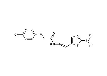 2-(4-chlorophenoxy)-N'-[(5-nitro-2-thienyl)methylene]acetohydrazide