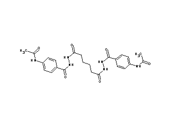 N,N'-[(1,6-dioxo-1,6-hexanediyl)bis(2,1-hydrazinediylcarbonyl-4,1-phenylene)]diacetamide