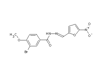 3-bromo-4-methoxy-N'-[(5-nitro-2-furyl)methylene]benzohydrazide