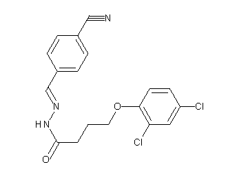 N'-(4-cyanobenzylidene)-4-(2,4-dichlorophenoxy)butanohydrazide
