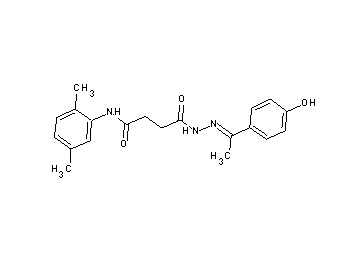 N-(2,5-dimethylphenyl)-4-{2-[1-(4-hydroxyphenyl)ethylidene]hydrazino}-4-oxobutanamide