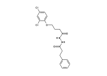 4-(2,4-dichlorophenoxy)-N'-(3-phenylpropanoyl)butanohydrazide
