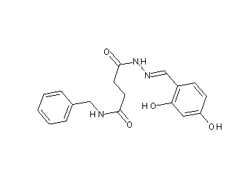 N-benzyl-4-[2-(2,4-dihydroxybenzylidene)hydrazino]-4-oxobutanamide
