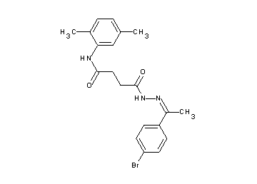 4-{2-[1-(4-bromophenyl)ethylidene]hydrazino}-N-(2,5-dimethylphenyl)-4-oxobutanamide