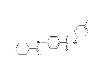 N-(4-{[(4-iodophenyl)amino]sulfonyl}phenyl)cyclohexanecarboxamide