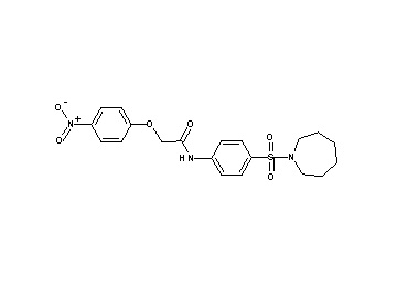 N-[4-(1-azepanylsulfonyl)phenyl]-2-(4-nitrophenoxy)acetamide