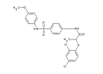 2-(2,4-dichlorophenoxy)-N-(4-{[(4-methoxyphenyl)amino]sulfonyl}phenyl)propanamide