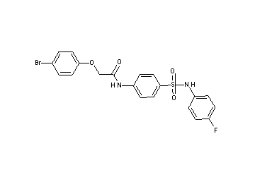 2-(4-bromophenoxy)-N-(4-{[(4-fluorophenyl)amino]sulfonyl}phenyl)acetamide