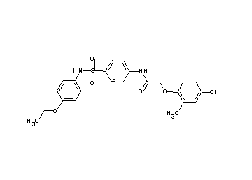 2-(4-chloro-2-methylphenoxy)-N-(4-{[(4-ethoxyphenyl)amino]sulfonyl}phenyl)acetamide
