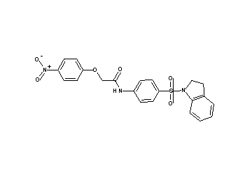 N-[4-(2,3-dihydro-1H-indol-1-ylsulfonyl)phenyl]-2-(4-nitrophenoxy)acetamide