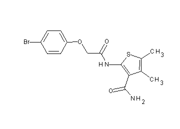 2-{[(4-bromophenoxy)acetyl]amino}-4,5-dimethyl-3-thiophenecarboxamide