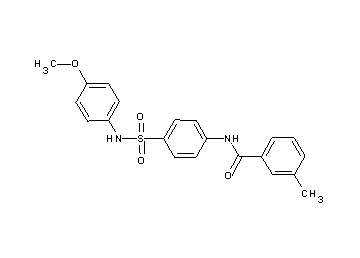 N-(4-{[(4-methoxyphenyl)amino]sulfonyl}phenyl)-3-methylbenzamide