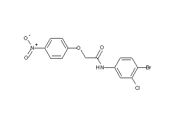 N-(4-bromo-3-chlorophenyl)-2-(4-nitrophenoxy)acetamide