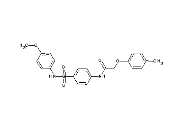 N-(4-{[(4-methoxyphenyl)amino]sulfonyl}phenyl)-2-(4-methylphenoxy)acetamide